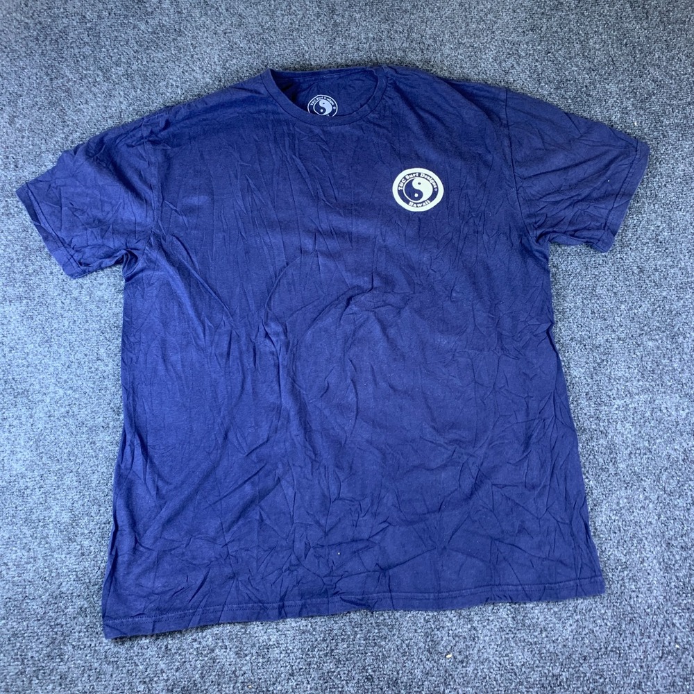 Vintage T&C Surf Designs Aloha Hawaii T-Shirt Mens L Navy Blue Wave Graphic Read